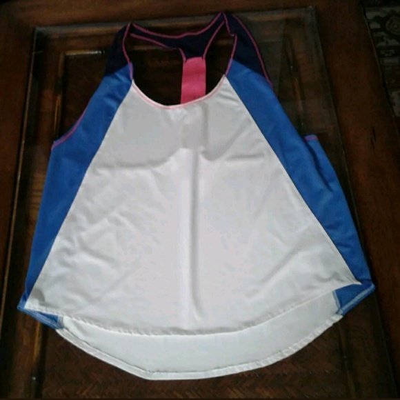 ❌SOLD❌Lucky ln Love Tennis Racerback Tank Top Size L -12 - Picture 7 of 8
